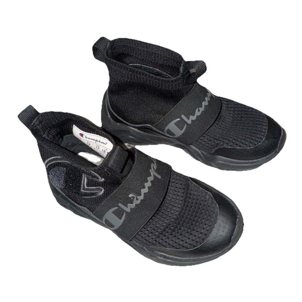 Champion Shoes Kids Black Slip on Size 11p